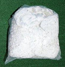 Cimarron White College Lacrosse Replacement Net in 5mm
