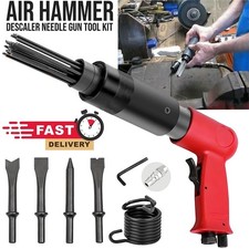 Air Hammer Chisel Descaler Needle Gun With 4 Chisels Tool For Compressor Tool UK