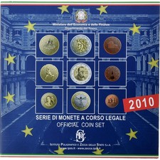 [#1278703] Italy, Set 1 ct. - 2 Euro, Coin card, 2010, Rome, MS