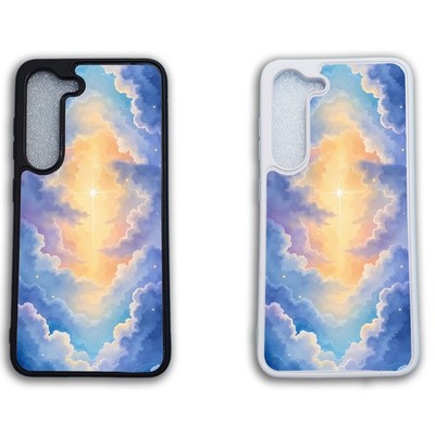 Bedruckte Gummi Clip Handy Hülle Cover Samsung Wolke Sonne Anime Effekt Stern