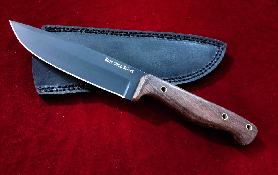 11-дюймовый базовый лагерный нож ручной работы с фиксированным лезвием из нержавеющей стали для выживания охотничий нож RW-468 - Изображение 4 из 4