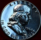 1962-P Franklin Half Dollar Proof — photo from another recent sale