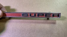 ORIGINAL 1971-1972 GMC TRUCK "SUPER" FRONT FENDER EMBLEM #3994686