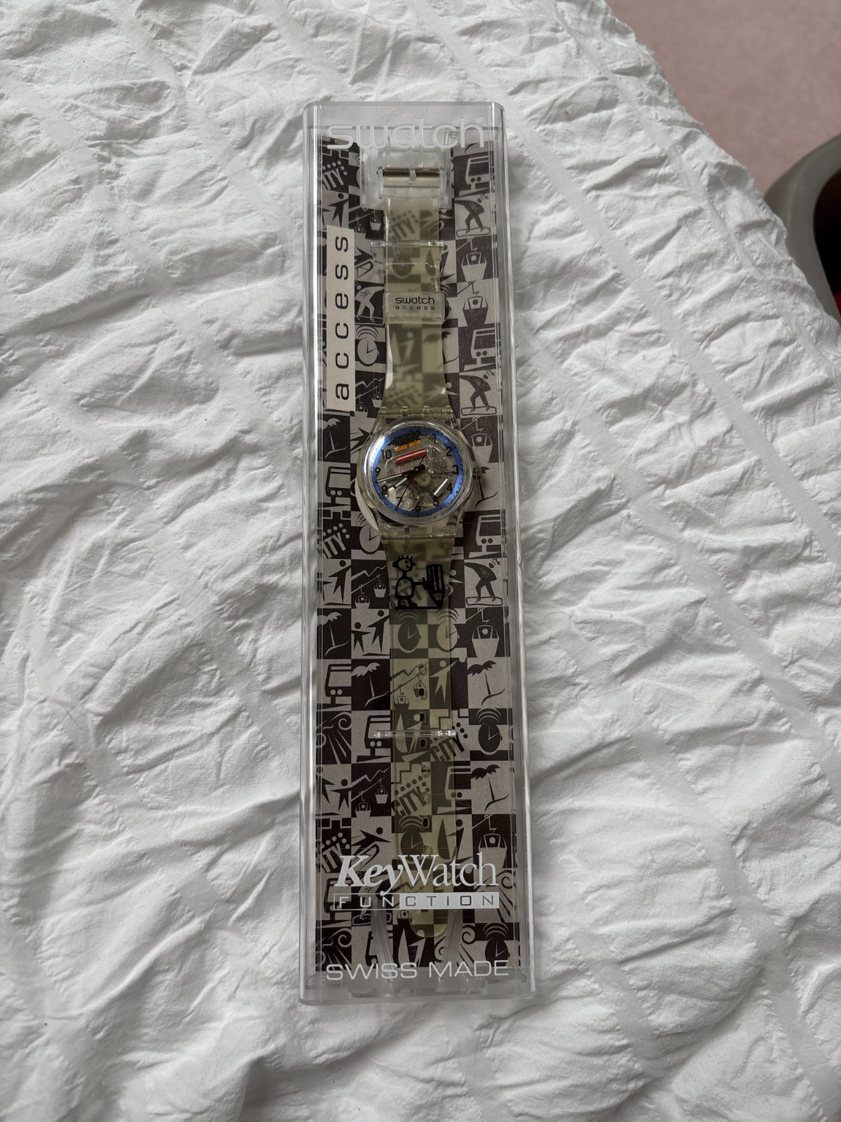 Vintage Swatch Access KeyWatch Function Watch Swi… - image 1