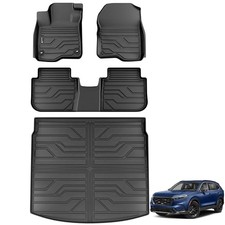 Floor Mats for Honda CRV CR-V 2023-2026 Include Gas  Hybrid , All Weather TPE