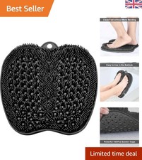 Compact & Durable Foot Scrubber Mat - Cleans, Exfoliates & Massages Effortlessly