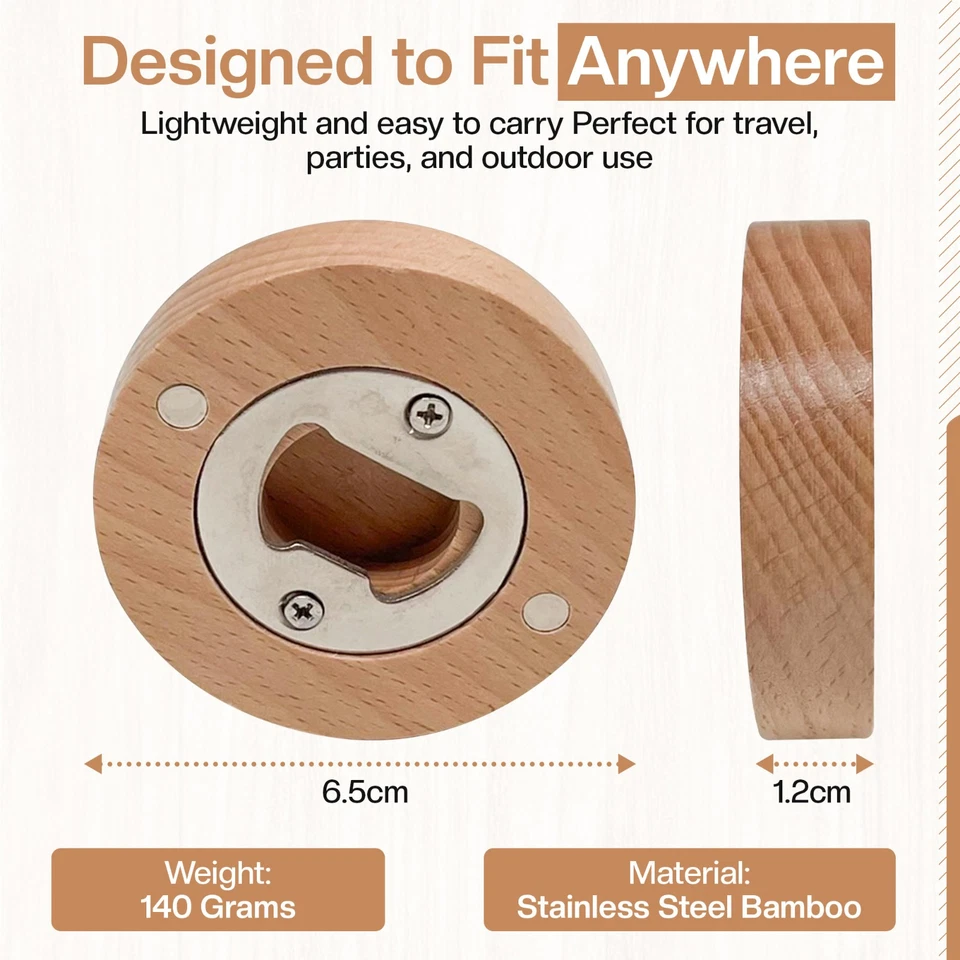 10x/50x Holz Flaschenöffner Bieröffner aus Buche Holzgriff 14cm GRAVUR mgl - Bild 3 von 4