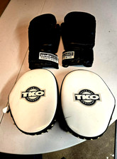 CardiKarate 12 oz karate gloves plus TKO Spar...