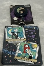 Badge Reel Nightmare Before Christmas with Holder Star Crossed Lovers