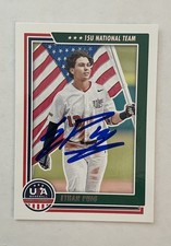 Ethan Puig SIGNED 2022 Panini USA Baseball Stars & Stripes #82 IP AUTO