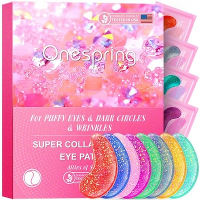 Onespring Under Eye Patches (24 Pairs) - Masks 24 Count (Pack of 1), Pink 