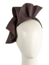 Chocolate spring racing large fascinator by Max Alexander 100% Australian Seller