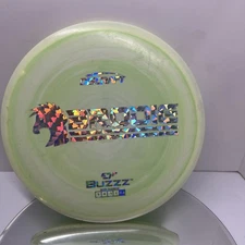 Discraft ESP Buzzz Brodie Smith 177+ GRAMS. Green Swirls w/ Metallic Silver FOIL