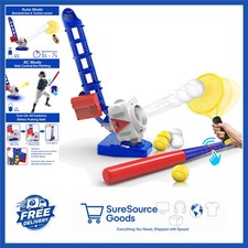 Kids 2 in 1 RC Baseball Tennis Pitching Machine Outdoor Sports Game