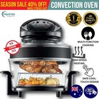 12L Digital Air Fryer Oven Oil Free Healthy Visible Cooker Convection Oven Black