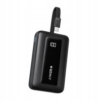 Powerbank 10000 Mah 30W Mit Usb-C Kabel Schwarz