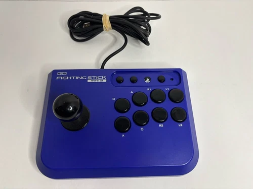 Fighting Stick Mini 3 HP3-126 Violet Blue | PS3, PS4, PC | Tested