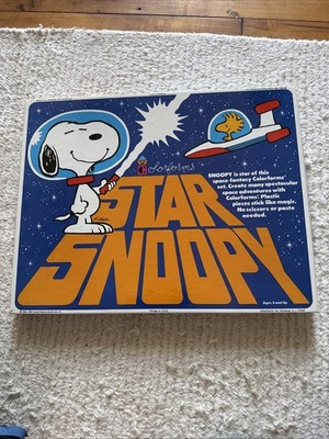 Vintage (1965) Colorforms Star Snoopy Adventure Set - Complete