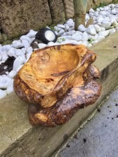 Svuotatasche vintage in legno di Gelso