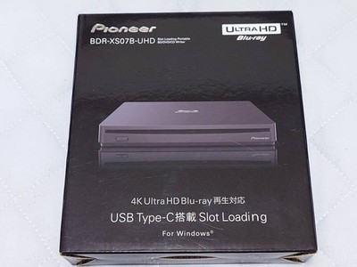 Pioneer BDR-XS07B-UHD Portable Blu-ray Drive USB 4K UHD Mint Japan