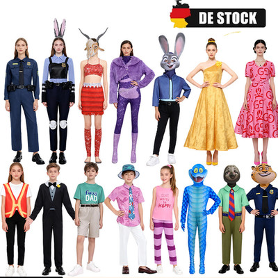 Zootopia Rabbit Officer Judy Hopps Kids Adults Karneval Cosplay Costumes suits