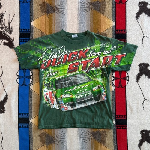 Chase Authentics Dale Earnhardt Jr 88 Amp Energy NASCAR T-Shirt Green Large