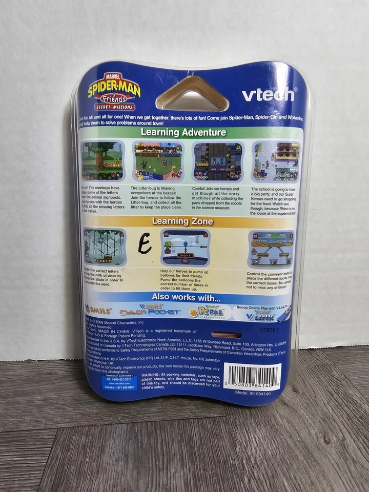 VTech Learning Game: Marvel Spider-Man & Friends (Secret Missions) 2004 - Image 2 of 2