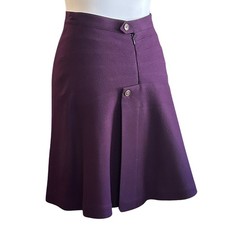 Alaïa Paris Plum Wool Skirt Rare Vintage   1...