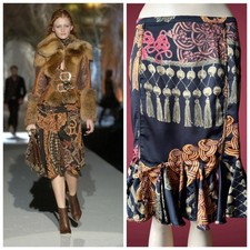 Roberto JUST Cavalli FW 2005 VTG Y2K Multicolor Mermaid Skirt Size 42 IT M