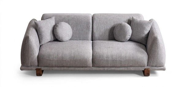 Sofa Moderner Wohnzimmer Abgerundete Formen Hohe RüCkenlehne-image