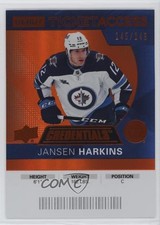 2021 Credentials 2020-21 Debut Ticket Access Orange /149 Jansen Harkins #77 0b3