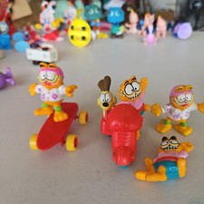 Garfield McDonalds 1988 Happy Meal Toy Set Skate Jeep Scooter Vintage Lot 20