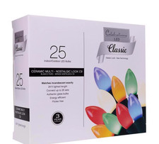 Celebrations Classic LED C9 Multicolored String Lights 25 Count 24 ft RC92