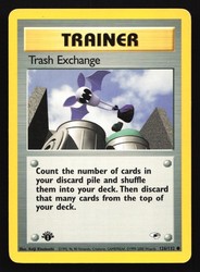 Trash Exchange 126/132 Gym Heroes 1st Edition Trainer