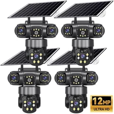 Camara De Seguridad 12MP HD Solar Inalambricas Para Exterior Con Vision Nocturna