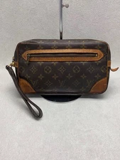 LOUIS VUITTON Marly Dragonne GM Monogram Canvas BRW PVC BRW From Japan