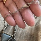 Long Silver-tone Necklace Beaded Dangles Boho 36” Southwest Style — photo 4
