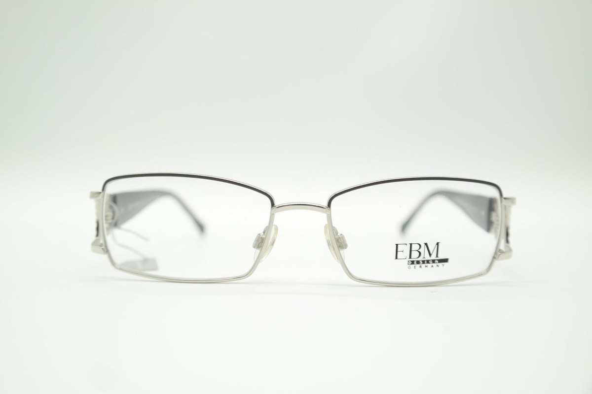 Lunettes Vintage EBM W 159 - Monture Or Multicolore Ovale Métal - NOS (Neuf D'origine) - Allemagne