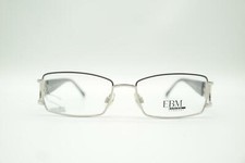 Vintage EBM 13025 Silver Multicolored Oval Glasses Frame Eyeglasses NOS