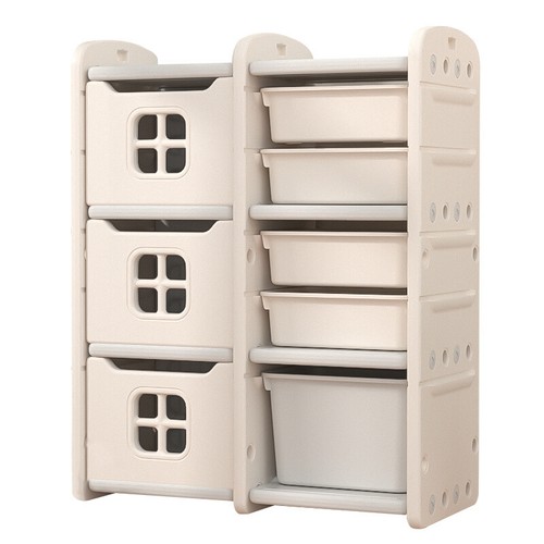 Kids Toy Storage Cabinet Children Toy Boxes Shelf Rack Toy Organizer Bookcase UK - Picture 5 of 20