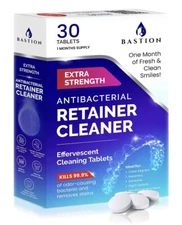 Retainer Cleaner & Denture Cleanser - 30 Effervescent Tablets - 1 Month Supply
