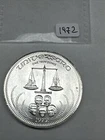 1972 Vintage Universaro World Trade Unit  1 Troy Oz .999 Silver Proof Round