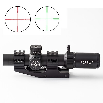 KARRINA Optics ZTF 1.2-6X24 IR SFP Compact Scope Mil Dot Red&Green Illuminated