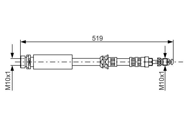 Bosch 1 987 476 993 Bremsleitung Schlauch FüR Ford Ford Australia Mazda-image