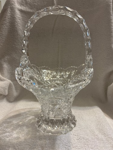 Hofbauer German Lead Crystal Byrde Basket 24% Fine Lead Crystal - Picture 5 of 11