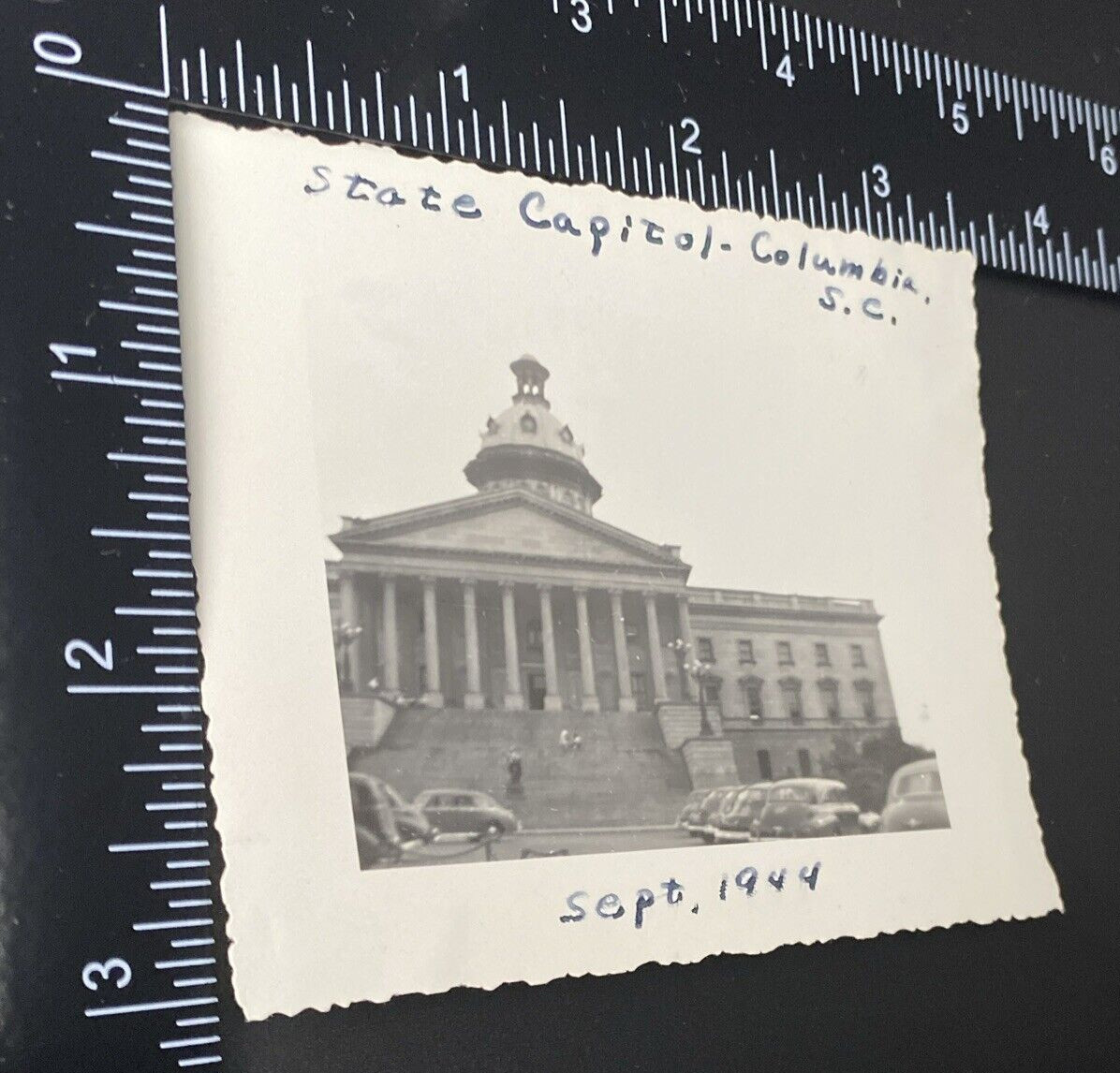 1944 State Capital Columbia South Carolina SC Parking Lot Cars Real Photo P16c21 thumbnail 12
