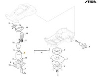 UnterstüTzung Motor Klingen Robot RasenmäHer Modelle A1000 Original Stiga