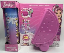 2020 Barbie Color Reveal Foam Fashion Doll & Pet Watermelon Scent 25 Surprises