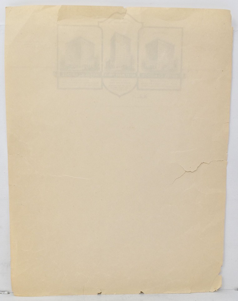 1920s Hotel Claridge Mark Twain Saint Louis Memphis Note Page ...