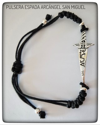 ESPADA SAN MIGUEL PLATA LEY PULSERA ARCANGEL  SAN MIGUEL SILVER ARCANGEL SWORD